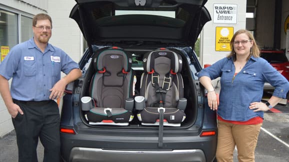 Children Seats in a car